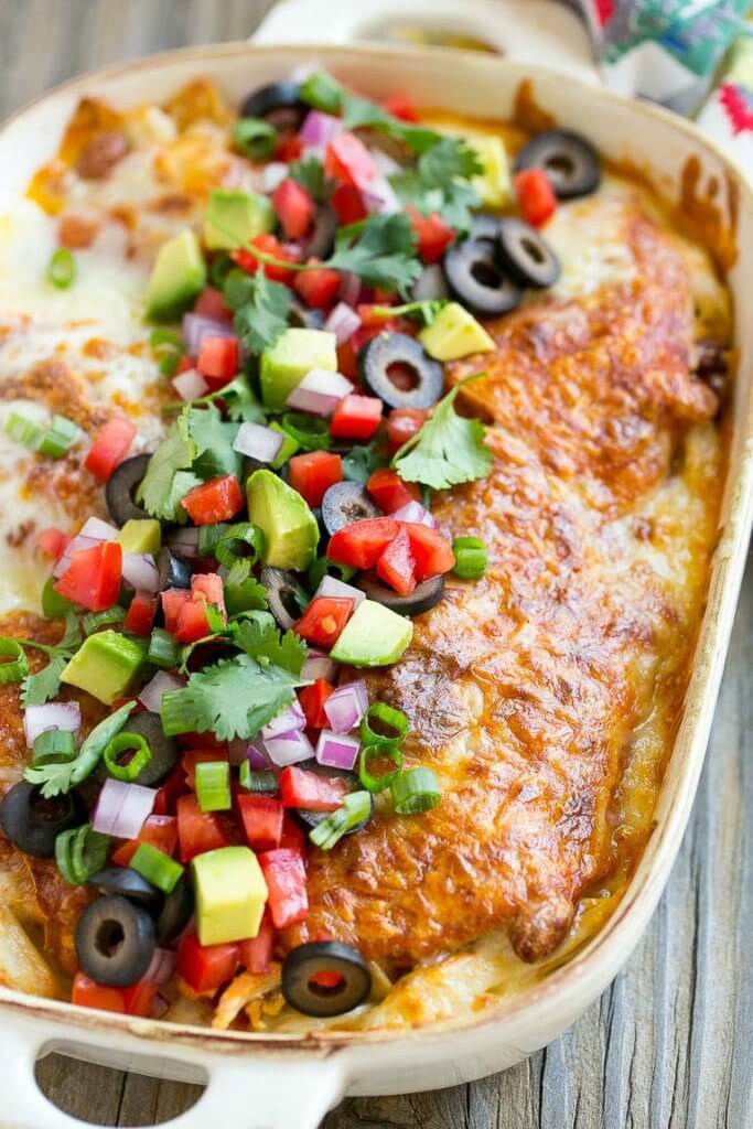 enchiladas de pollo