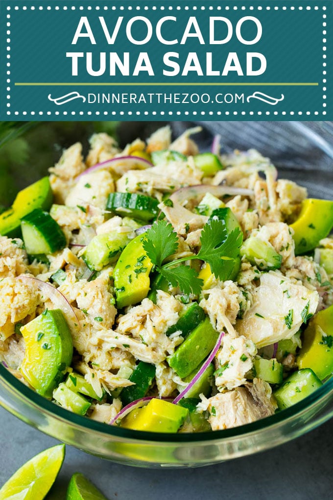 Receta de ensalada de atún y aguacate |  Ensalada de aguacate #aguacate #tonno #ensalada #concumber #saludable #lunch #dinneratthezoo