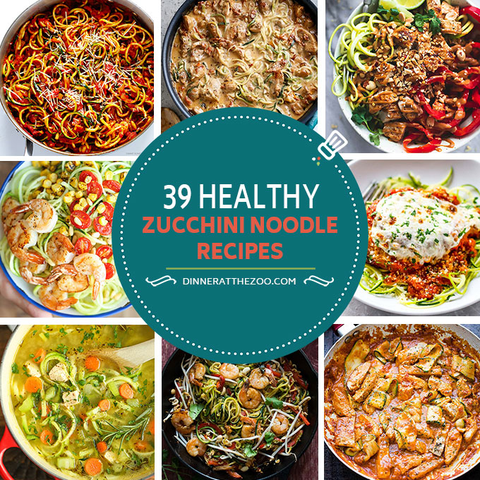 39 recetas saludables de zouilles (fideos de calabacín)