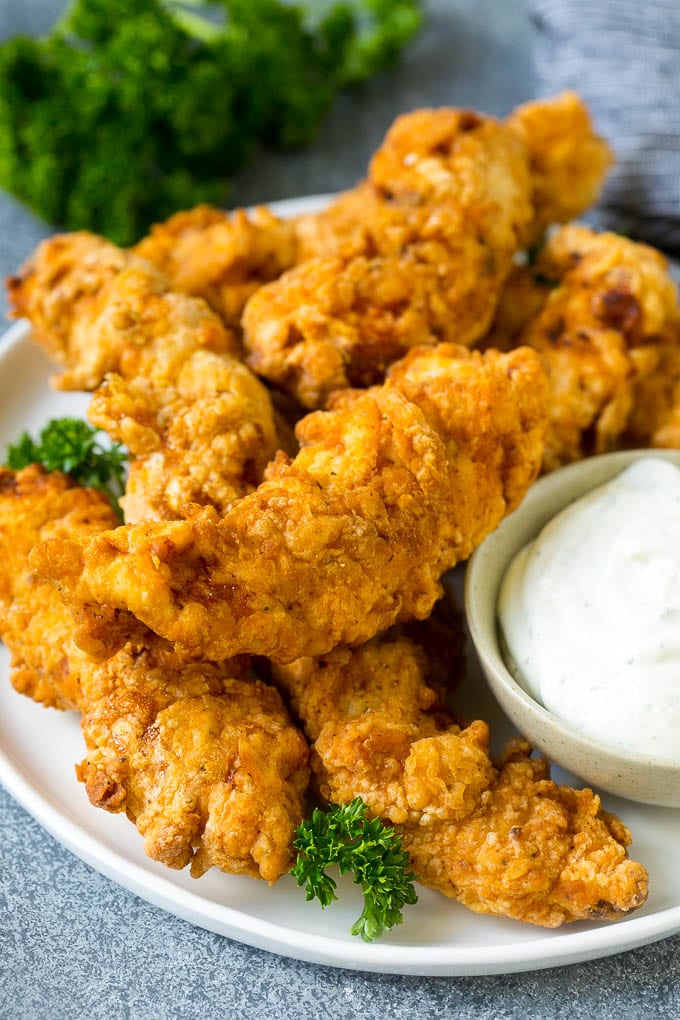 Dedos de pollo caseros