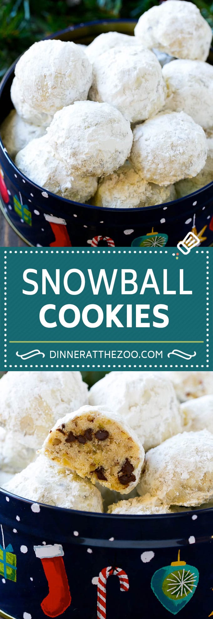 Receta de galletas de bolas de nieve |  Galletas de boda mexicanas |  Pasteles de té rusos #cookies #pecan #chocolate # hornear #postre #Navidad #dinneratthezoo