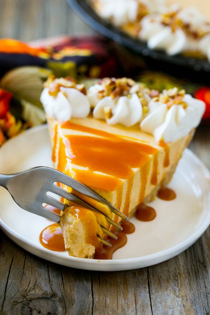 Tarta de queso de calabaza sin cocinar