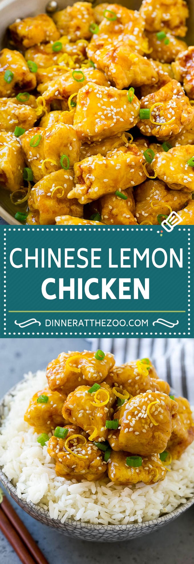 Receta de pollo al limón chino |  Pollo crujiente al limón |  Receta de comida china # limón # pollo # comida china # cena # dinneratthezoo