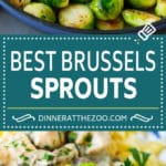 Receta de coles de Bruselas salteadas |  Guarnición de coles de Bruselas # coles de Bruselas # coles # verduras # guarnición # ajo # vegetariano # cena #dinneratthezoo
