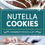 Receta de galleta de Nutella |  Galletas rellenas de Nutella |  Galletas de chocolate # Nutella #chocolate #Galletas # hornear #postre #dinneratthezoo