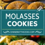 Receta de galletas de melaza |  Galletas especiadas #galletas # hornear # Navidad #postre #dinneratthezoo