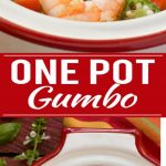 ¡Esta okra de pollo y camarones en una olla es una comida saludable y fácil que está lista en solo 30 minutos!