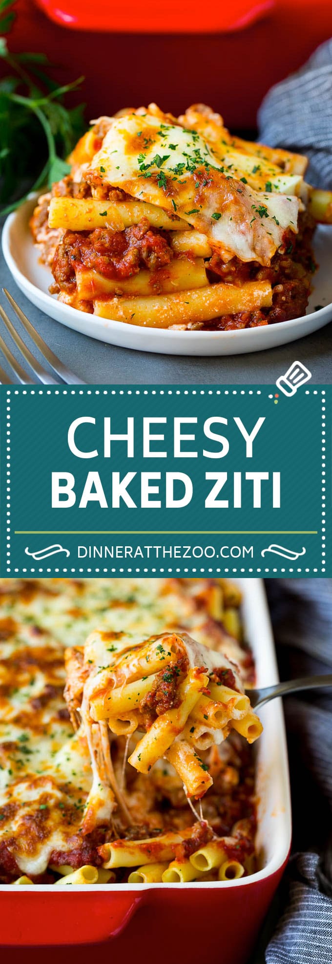 Receta de Ziti al horno |  #pasto #queso #comfortfood #salchicha # cena #dinneratthezoo