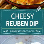 Receta Reuben Dip |  Salsa de ternera salada |  Dip de queso #dip #cheese #cornedbeef #aperitif #lowcarb #keto #dinneratthezoo