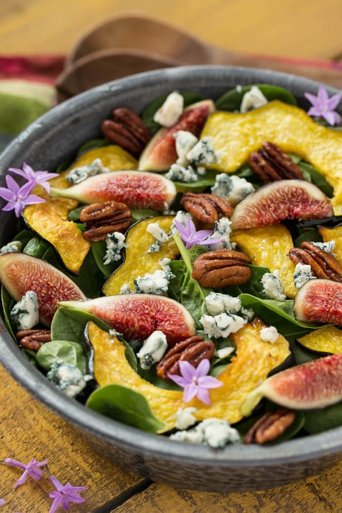 Ensalada de higos con espinacas