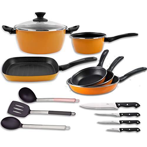 Baterias de cocina naranja