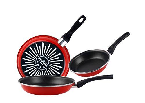 Set De 3 Sartenes Magefesa De Acero Esmaltado Mod. Champagne