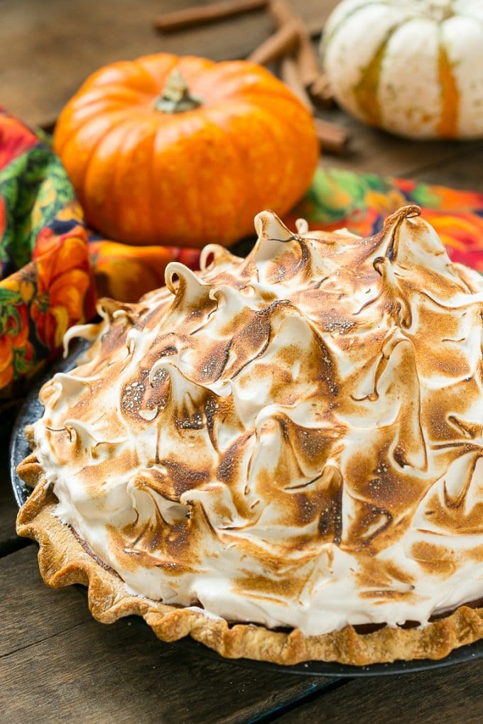 Pastel de merengue de calabaza
