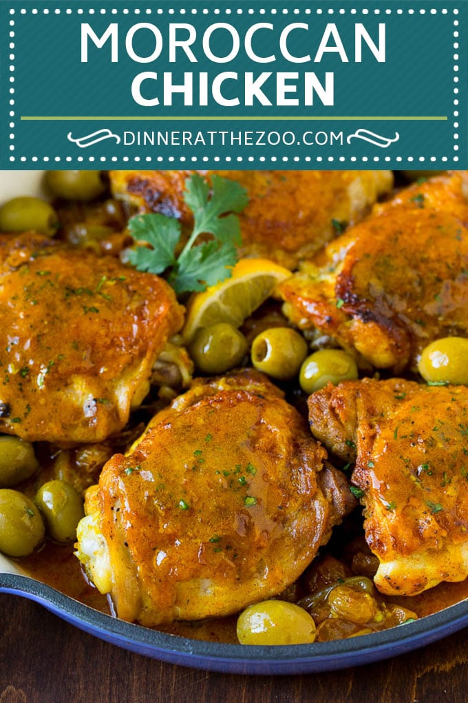 Receta de pollo marroquí # pollo # cena #oliva #dinneratthezoo