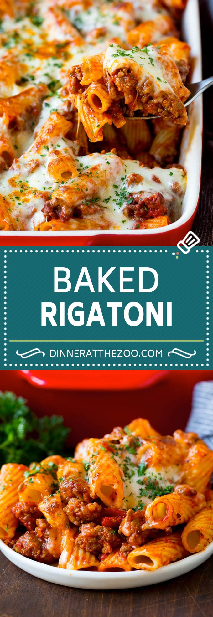 Rigatoni al forno #pasta #dinner #italianfood #groundbeef #Cazuelas online# cazuela