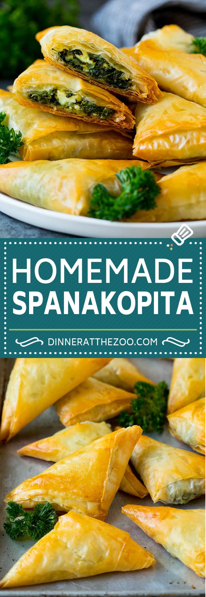 Receta Spanakopita #appetizer #snack #spinach #cheese #dinneratthezoo