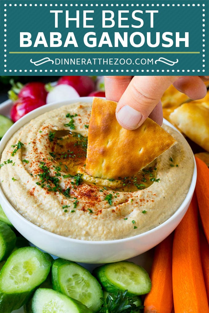 Receta de Baba Ganoush |  Salsa de berenjena # berenjenas #aperitivo #dip #salud # sin gluten # lowcarb #dinneratthezoo