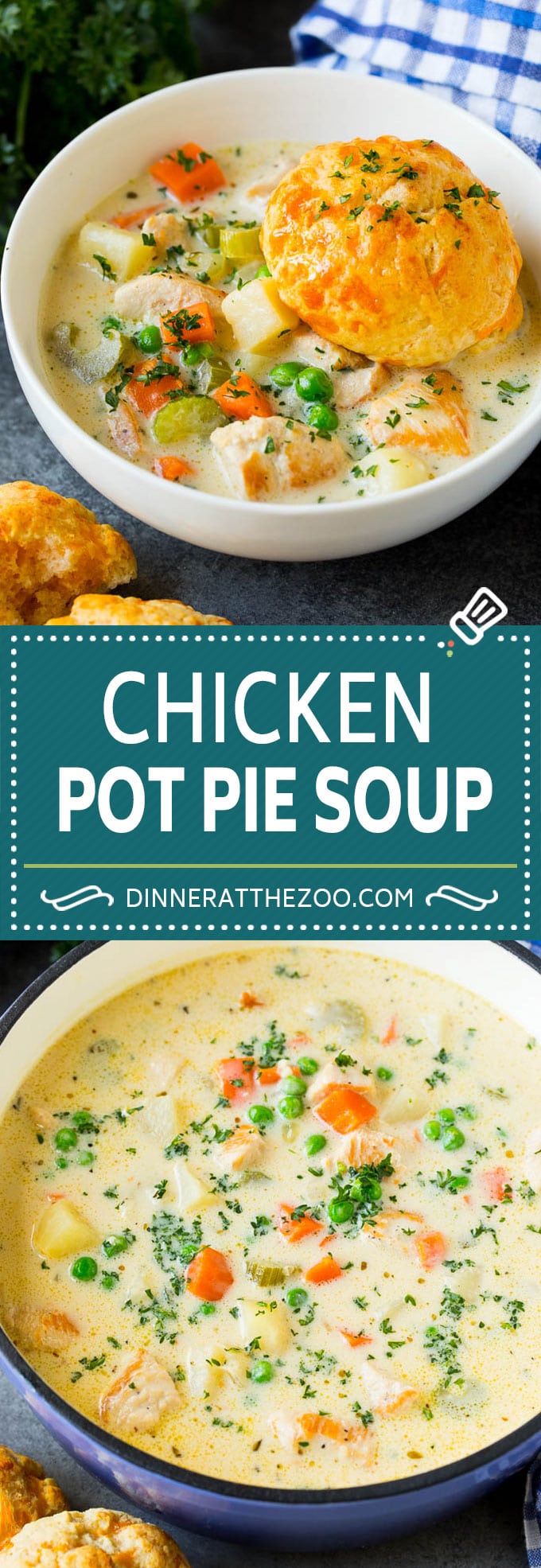 Receta de sopa de pastel de pollo |  Sopa de pollo #sopa # pollo # cena #confortfood #dinneratthezoo
