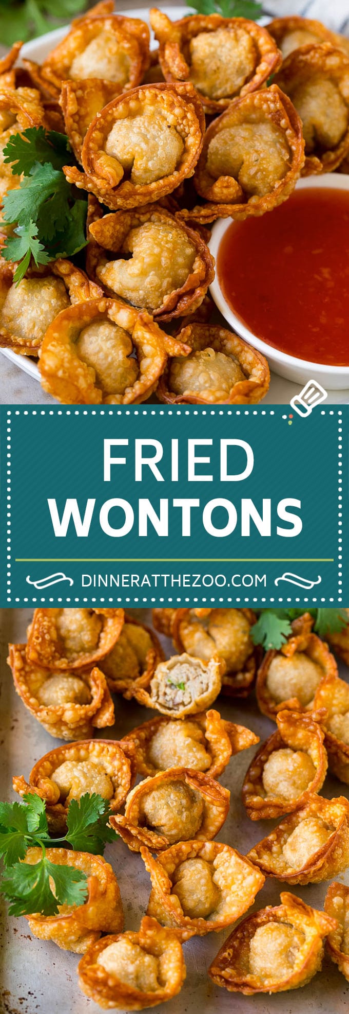 Receta de wonton frito #comida china # cerdo #aperitivo #wontons #dinneratthezoo