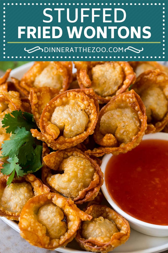 Receta de wonton frito #comida china # cerdo #aperitivo #wontons #dinneratthezoo