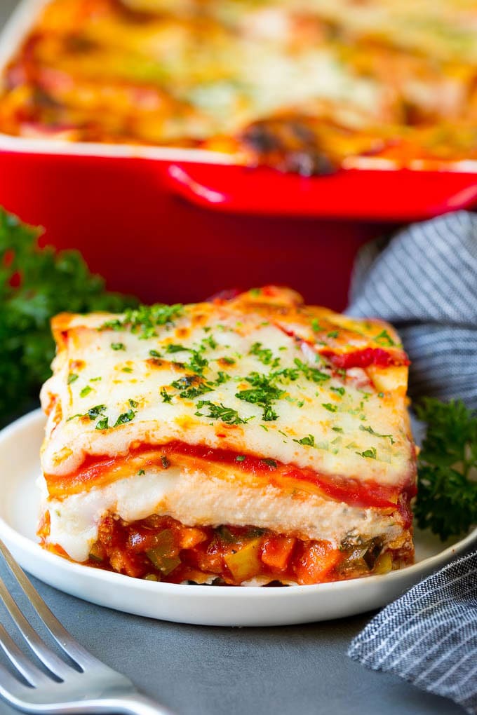 Lasaña con verduras