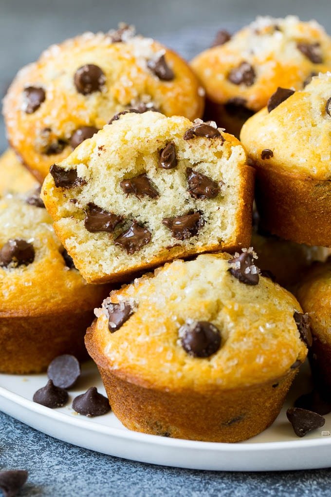 Muffin con gotas de chocolate