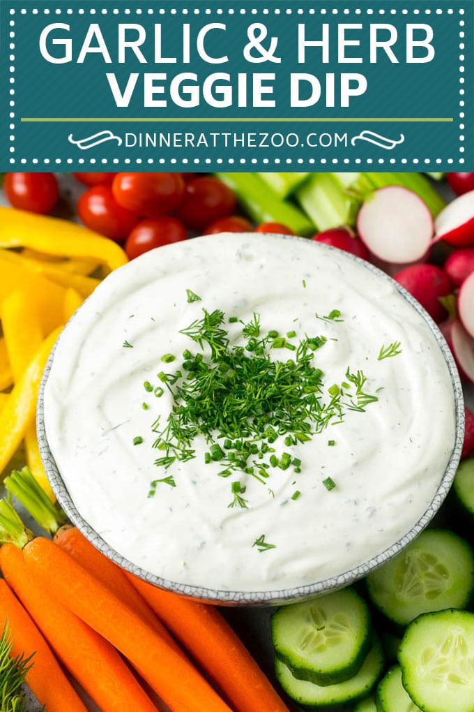 Receta Vegetariana |  Salsa de ajo y hierbas |  Salsa de verduras #dip #appetizer #lowcarb #keto #vegetables #dinneratthezoo