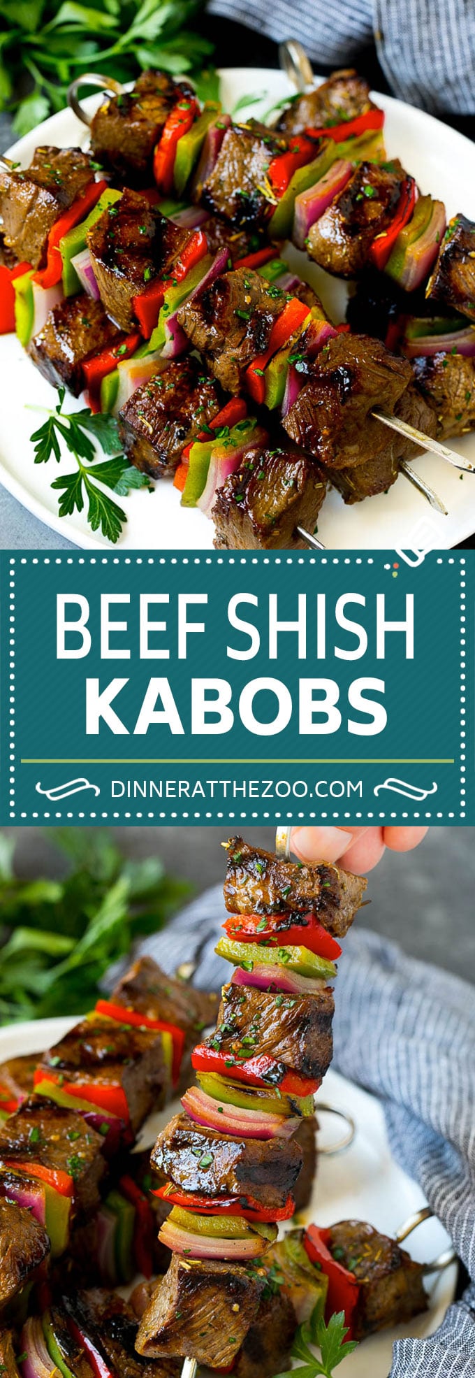 Receta de brochetas de carne |  Brochetas de ternera # asar # ternera # filete # cena # Cazuelas online# pimientos