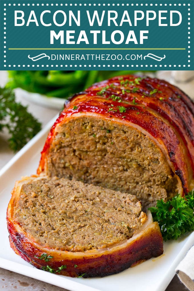 Receta de tocino envuelto en pastel de carne |  Carne de res #pollettone #beef #groundbeef #bacon #diner #dinneratthezoo