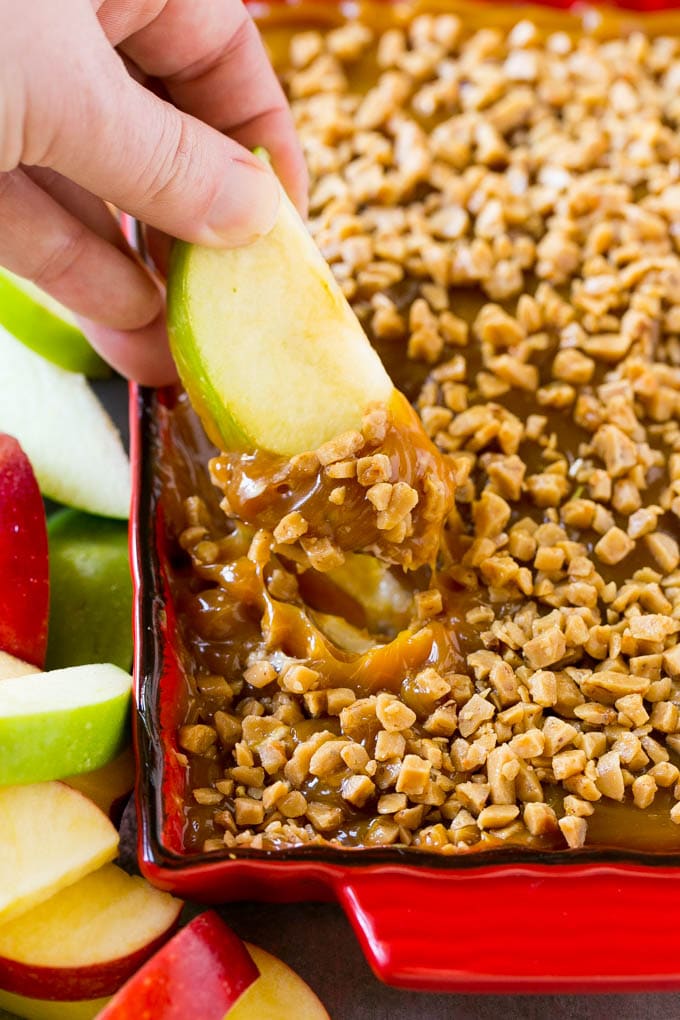 Salsa de manzana y caramelo