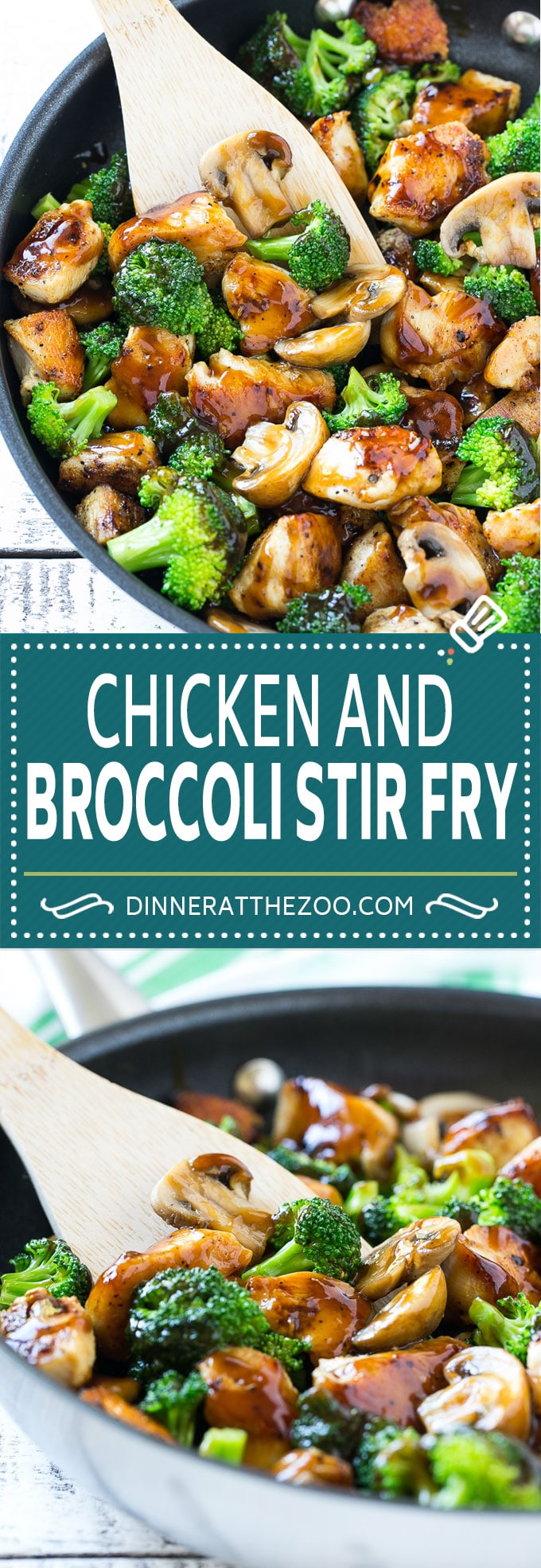 Receta de pollo salteado y brócoli |  Pollo Salteado # Pollo # Salteado # Brócoli # Champiñones # Cena # Saludable # Dinneratthezoo