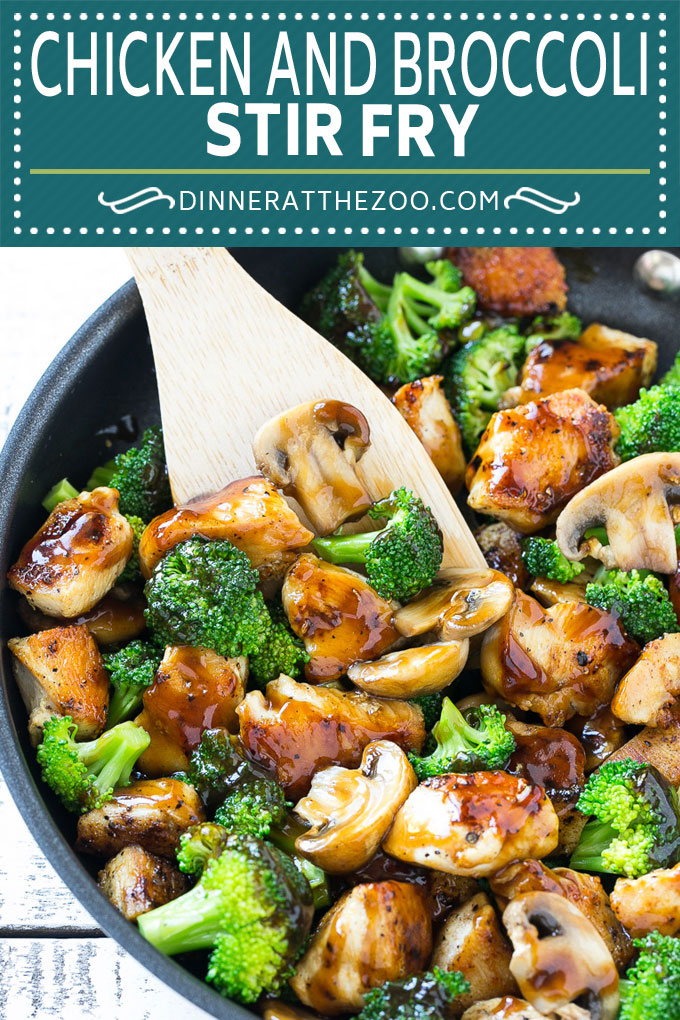 Receta de pollo salteado y brócoli |  Pollo Salteado # Pollo # Salteado # Brócoli # Champiñones # Cena # Saludable # Dinneratthezoo