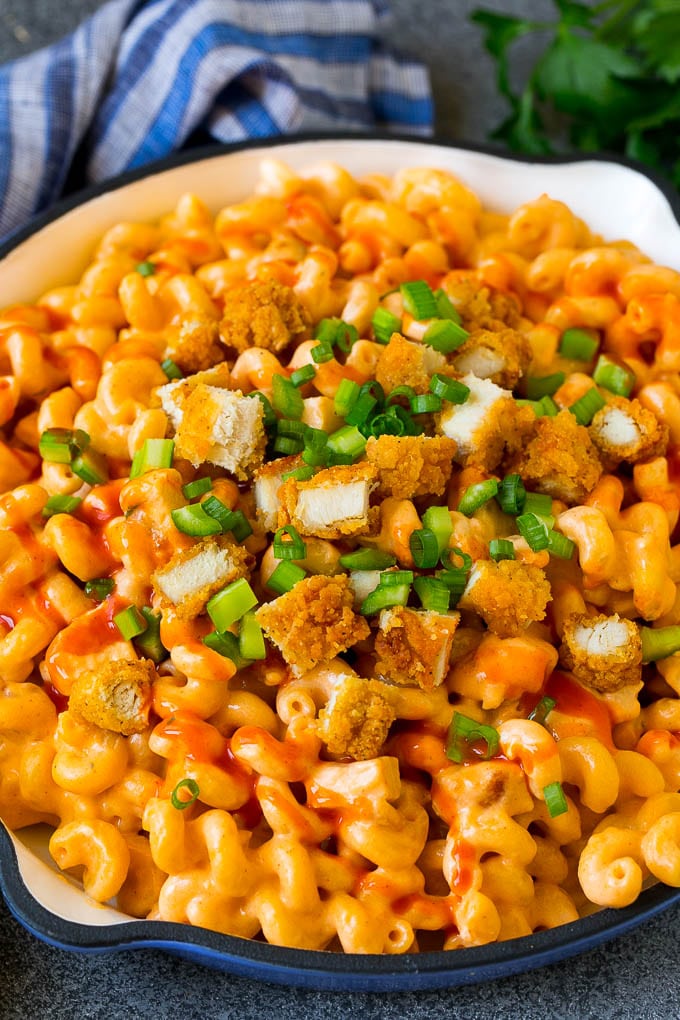 Macarrones con Queso y Pollo Buffalo