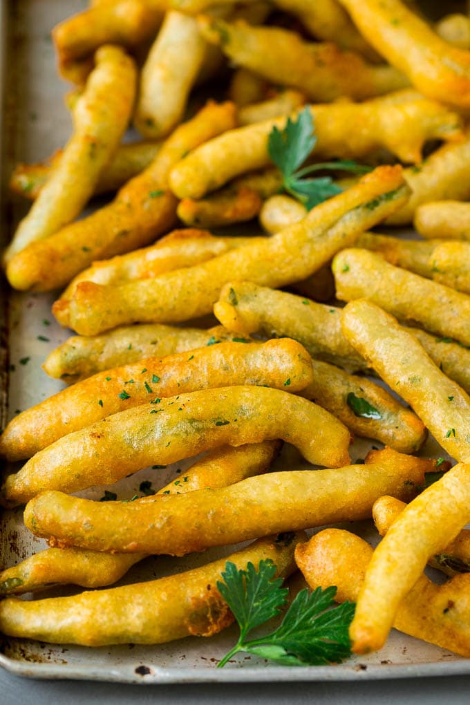 Judías verdes fritas
