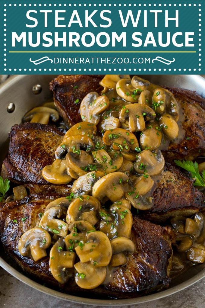 Receta de salsa de bistec de champiñones # champiñones # bistec # carne de res # cena #dinneratthezoo