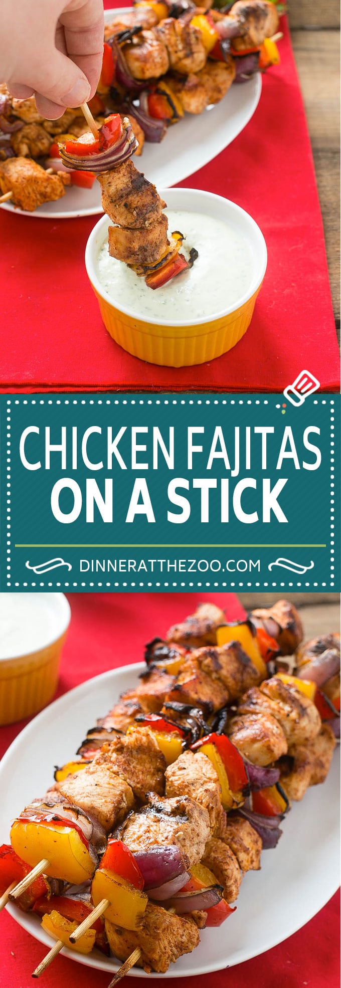 Fajitas de pollo en un palito #pollos # grill #fajitas #kabobs # cena #dinneratthezoo