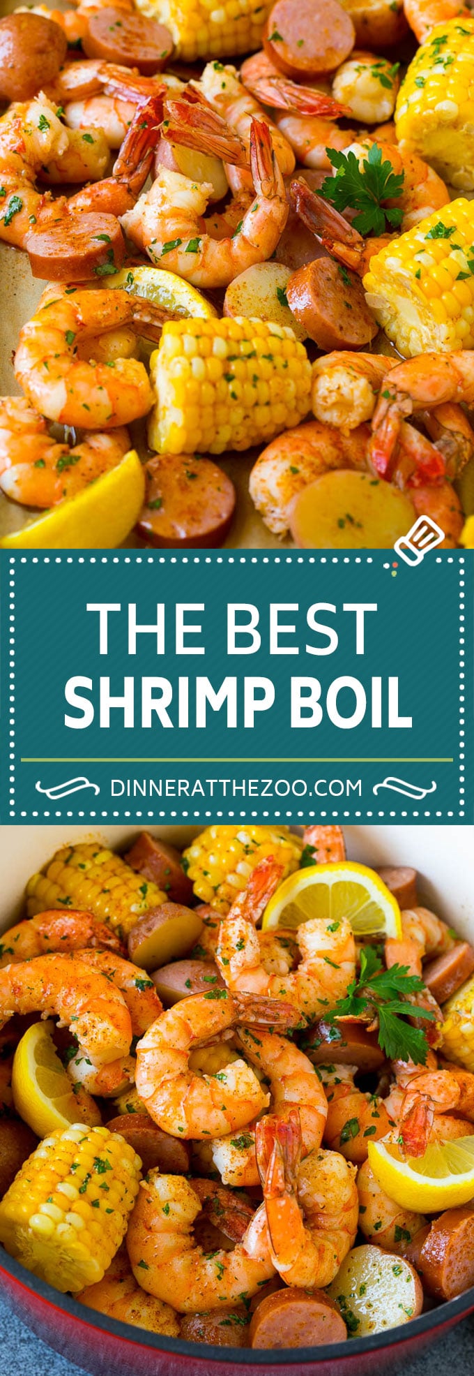 Receta para hervir camarones |  Camarones hervidos |  Low Country Boil # camarones # salchichas # maíz # papas # mariscos # cena # dinneratthezoo