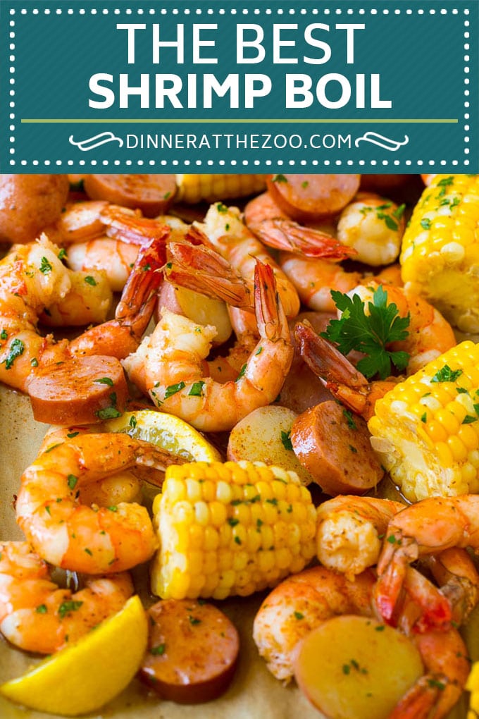 Receta para hervir camarones |  Camarones hervidos |  Low Country Boil # camarones # salchichas # maíz # papas # mariscos # cena # dinneratthezoo
