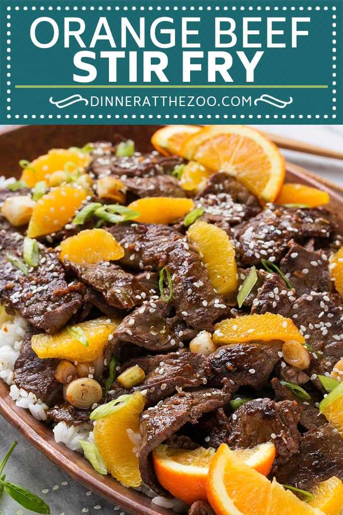 Carne de res salteada con receta de naranja |  Carne de res salteada # naranja # carne de res # sofrito # cena #dinneratthezoo