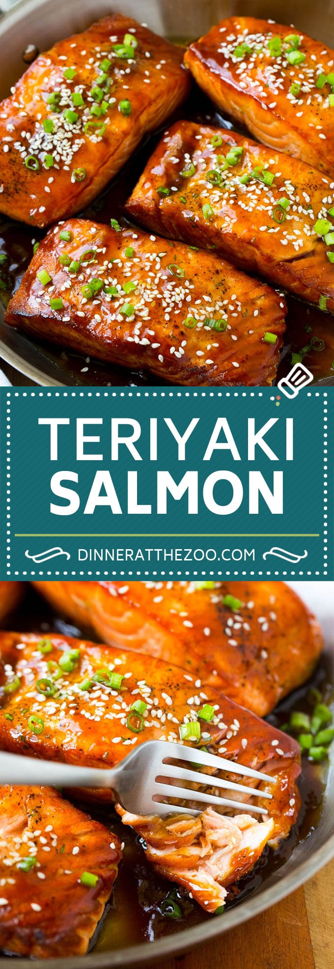 Receta de salmón teriyaki |  Receta fácil de salmón |  Salmón asiático #salmón #pescado # cena #salud #dinneratthezoo