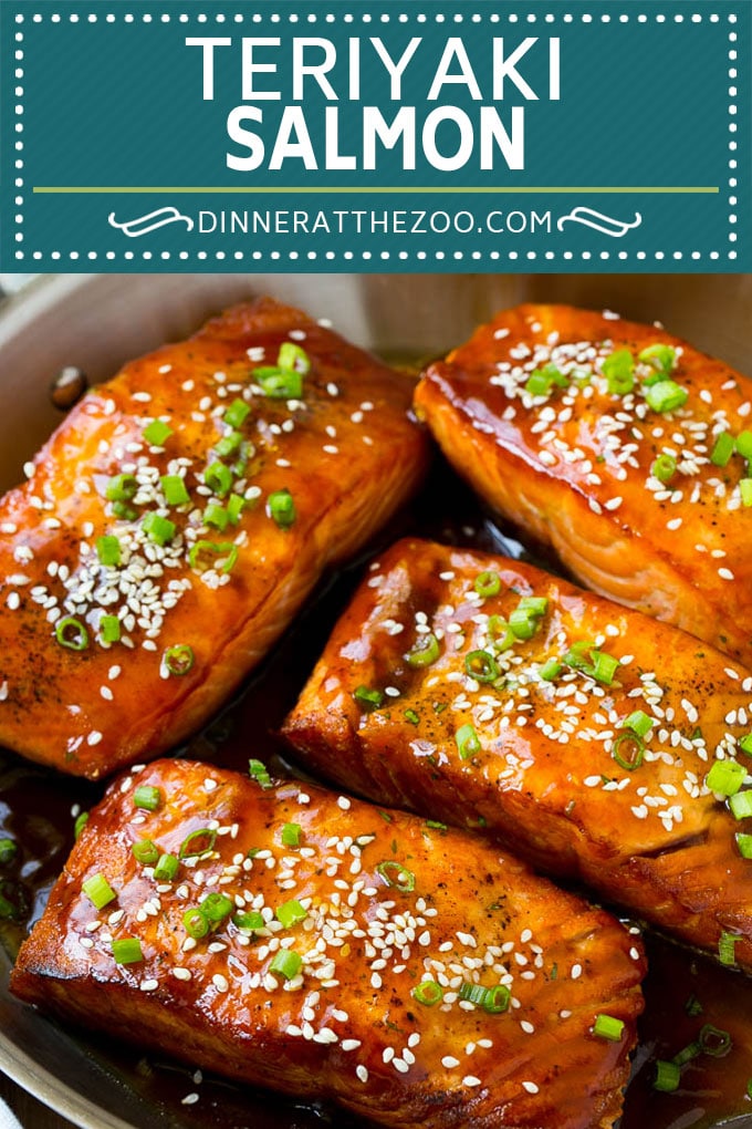Receta de salmón teriyaki |  Receta fácil de salmón |  Salmón asiático #salmón #pescado # cena #salud #dinneratthezoo