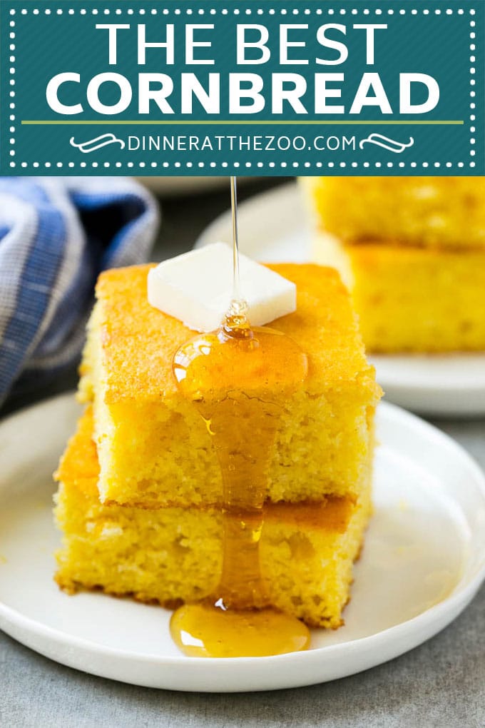 Receta de pan de maíz con miel |  Pan de maíz con suero de leche |  Pan de maíz fácil |  Pan de maíz casero # maíz # pan de maíz # pan # guarnición #dinneratthezoo