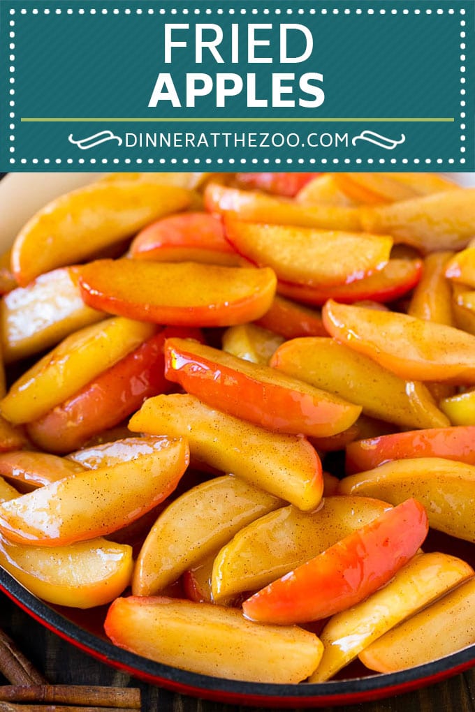 Receta de papas fritas |  Patatas salteadas |  Canela y manzanas de azúcar #manzanas #canela #azúcar # guarnición #postre #Cazuelas online#fall