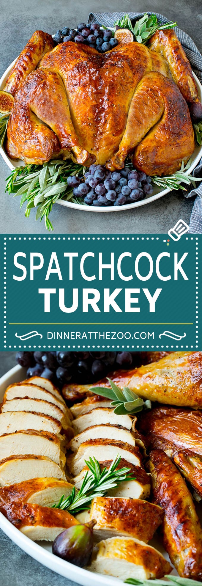 Spatchcock Turquía |  Pavo asado |  Pavo de acción de gracias #tanker # acción de gracias # cena # otoño # navidad #dinneratthezoo