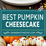 Receta de pastel de queso con calabaza |  Pastel de queso con pastel de calabaza |  Pastel de calabaza # calabaza # acción de gracias # postre # pastel de queso # otoño #dinneratthezoo