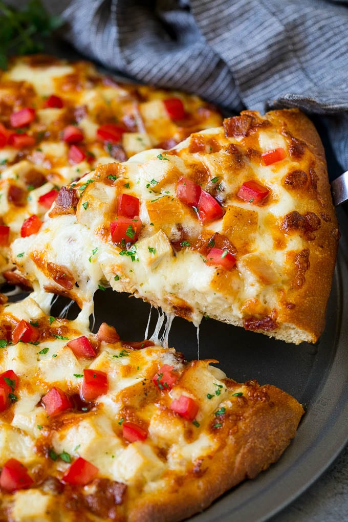 Pizza Alfredo De Pollo