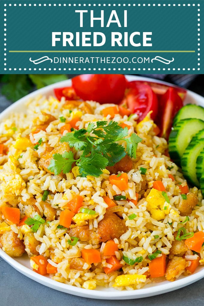 Receta de arroz frito tailandés |  Arroz con pollo frito #arroz #pollo #frice #thaifood #stirfry #dinner #dinneratthezoo