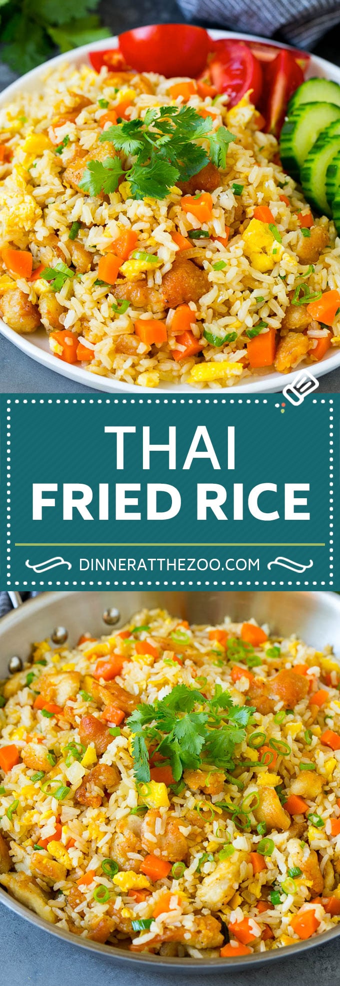 Receta de arroz frito tailandés |  Arroz con pollo frito #arroz #pollo #frice #thaifood #stirfry #dinner #dinneratthezoo