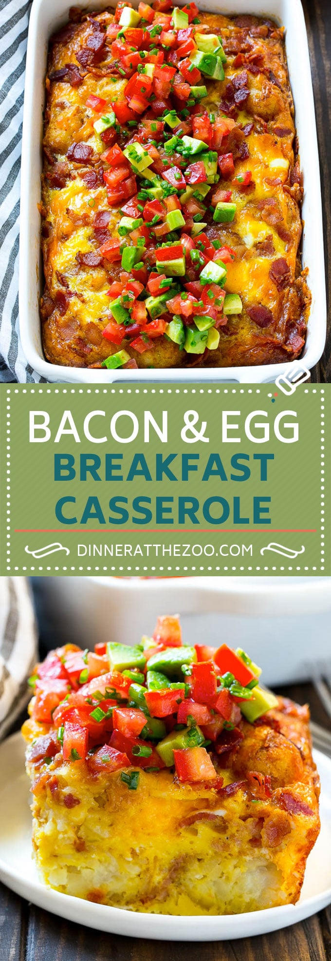 Receta de cazuela de desayuno con tocino |  Cazuela de tocino y huevo |  Cazuela De Huevo Con Tocino |  Cazuela de tocino para el desayuno # huevos # tocino # cazuela # brunch #dinneratthezoo