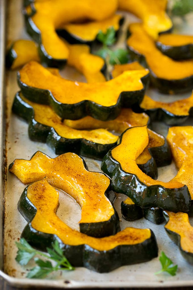Calabaza bellota asada